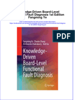 Download textbook Knowledge Driven Board Level Functional Fault Diagnosis 1St Edition Fangming Ye ebook all chapter pdf 