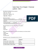 Chemistry Worksheets Class 10 On Chapter 1 Chemical Reactions and Equations Set 3.docx 1