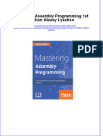 Textbook Mastering Assembly Programming 1St Edition Alexey Lyashko Ebook All Chapter PDF