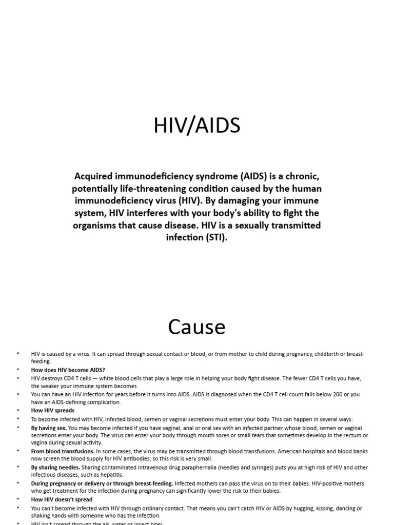 hiv-aids-pdf-hiv-aids-sexually-transmitted-infection