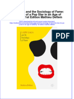 Textbook Lady Gaga and The Sociology of Fame The Rise of A Pop Star in An Age of Celebrity 1St Edition Mathieu Deflem Ebook All Chapter PDF