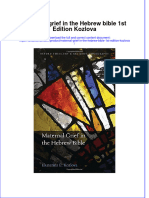 Textbook Maternal Grief in The Hebrew Bible 1St Edition Kozlova Ebook All Chapter PDF