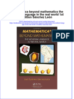 Textbook Mathematica Beyond Mathematics The Wolfram Language in The Real World 1St Edition Sanchez Leon Ebook All Chapter PDF