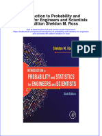 Download pdf Introduction To Probability And Statistics For Engineers And Scientists 6Th Edition Sheldon M Ross ebook full chapter 