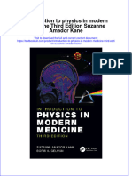 PDF Introduction To Physics in Modern Medicine Third Edition Suzanne Amador Kane Ebook Full Chapter