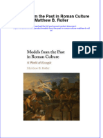 Textbook Models From The Past in Roman Culture Matthew B Roller Ebook All Chapter PDF