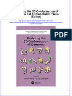 Download textbook Modeling The 3D Conformation Of Genomes 1St Edition Guido Tiana Editor ebook all chapter pdf 