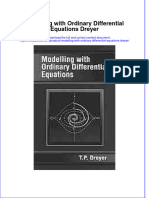 Download textbook Modelling With Ordinary Differential Equations Dreyer ebook all chapter pdf 