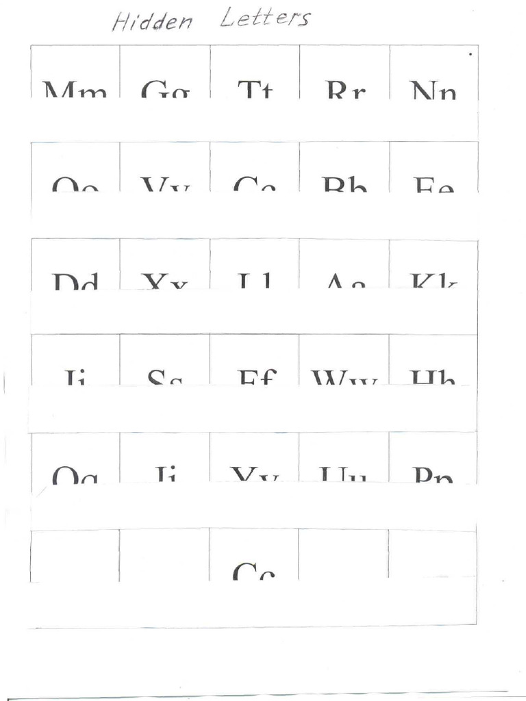 Hidden Letters | PDF