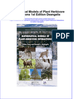 Textbook Mathematical Models of Plant Herbivore Interactions 1St Edition Deangelis Ebook All Chapter PDF
