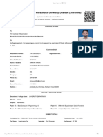 Exam Form - Sem - 2 MSC