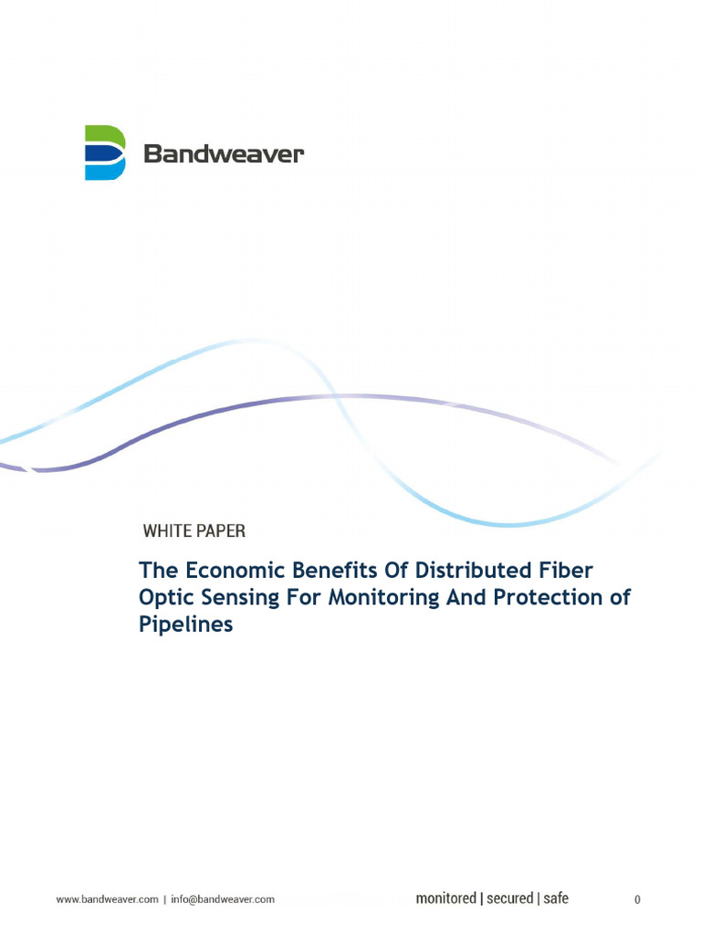 Pipeline Monitoring Economic Benefits Distributed Fiber Optic Sensing ...