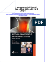 PDF Medical Management of Thyroid Disease 3Rd Ed 3Rd Edition David S Cooper Ebook Full Chapter