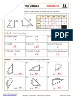 Cazoom Maths. Trigonometry. Using Exact Trig Values. Answers