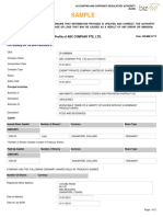 Sample: Corporate Compliance and Financial Profile of ABC COMPANY PTE. LTD. (201088888A)