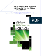 Textbook Mcsa Guide To Identity With Windows Server 2016 Exam 70 742 1St Edition Greg Tomsho Ebook All Chapter PDF