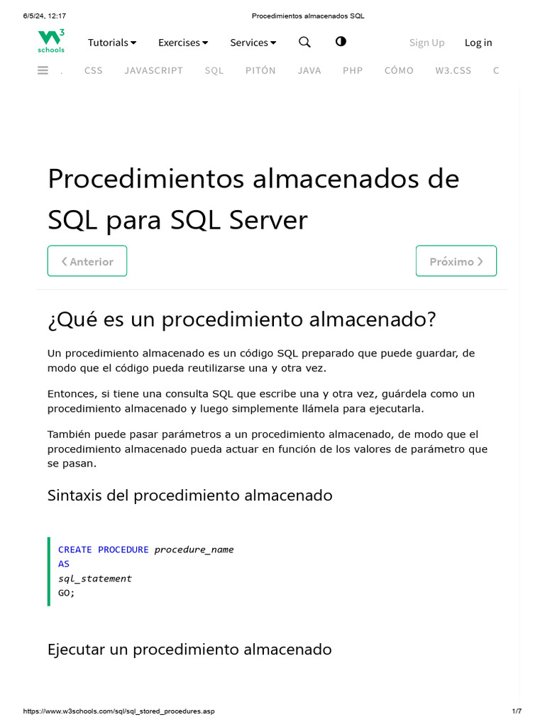 Procedimientos Almacenados de SQL para SQL Server: ¿Qué Es Un ...