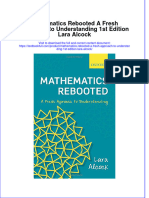 Download textbook Mathematics Rebooted A Fresh Approach To Understanding 1St Edition Lara Alcock ebook all chapter pdf 