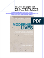 Download textbook Modernist Lives Biography And Autobiography At Leonard And Virginia Woolf S Hogarth Press Claire Battershill ebook all chapter pdf 