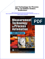 Download textbook Measurement Technology For Process Automation 1St Edition Anders Andersson ebook all chapter pdf 