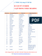 300 CỤM TỪ CỐ ĐỊNH - CHẮC CHẮN GẶP TRONG TOEIC READING