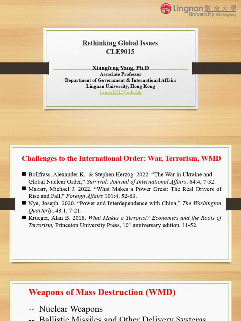 CLE9015 - Yang 4 | PDF | Treaty On The Non Proliferation Of Nuclear ...