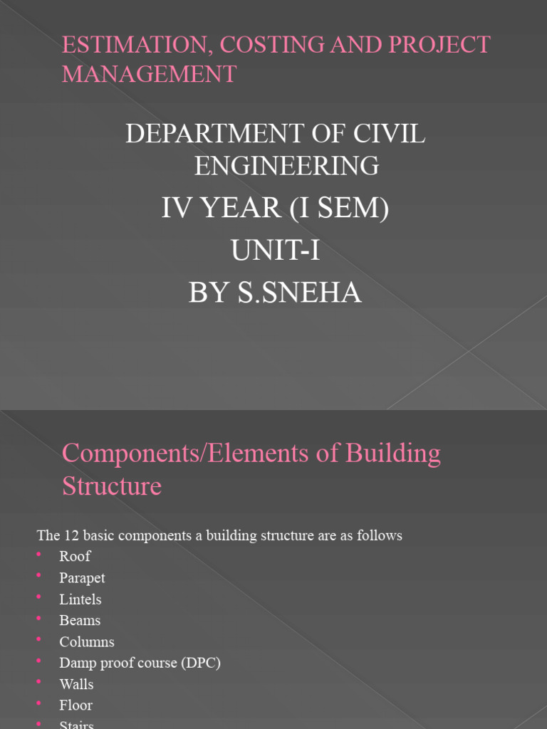 Building Structure Components Explained | PDF | Concrete ...