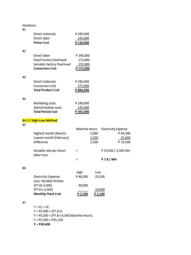 Cost Analysis and Calculation Summary | PDF | Business | Computers