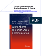 Download textbook Multi Photon Quantum Secure Communication Pramode K Verma ebook all chapter pdf 