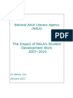 The impact of NALA student development work 2007-2010