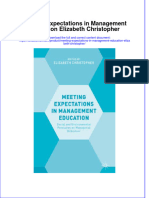 Download textbook Meeting Expectations In Management Education Elizabeth Christopher ebook all chapter pdf 