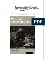 Download textbook Medical Experimentation Personal Integrity And Social Policy New Edition Fried ebook all chapter pdf 