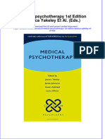Textbook Medical Psychotherapy 1St Edition Jessica Yakeley Et Al Eds Ebook All Chapter PDF