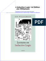 Textbook Lectures On Inductive Logic 1St Edition Jon Williamson Ebook All Chapter PDF