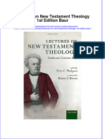 Textbook Lectures On New Testament Theology 1St Edition Baur Ebook All Chapter PDF