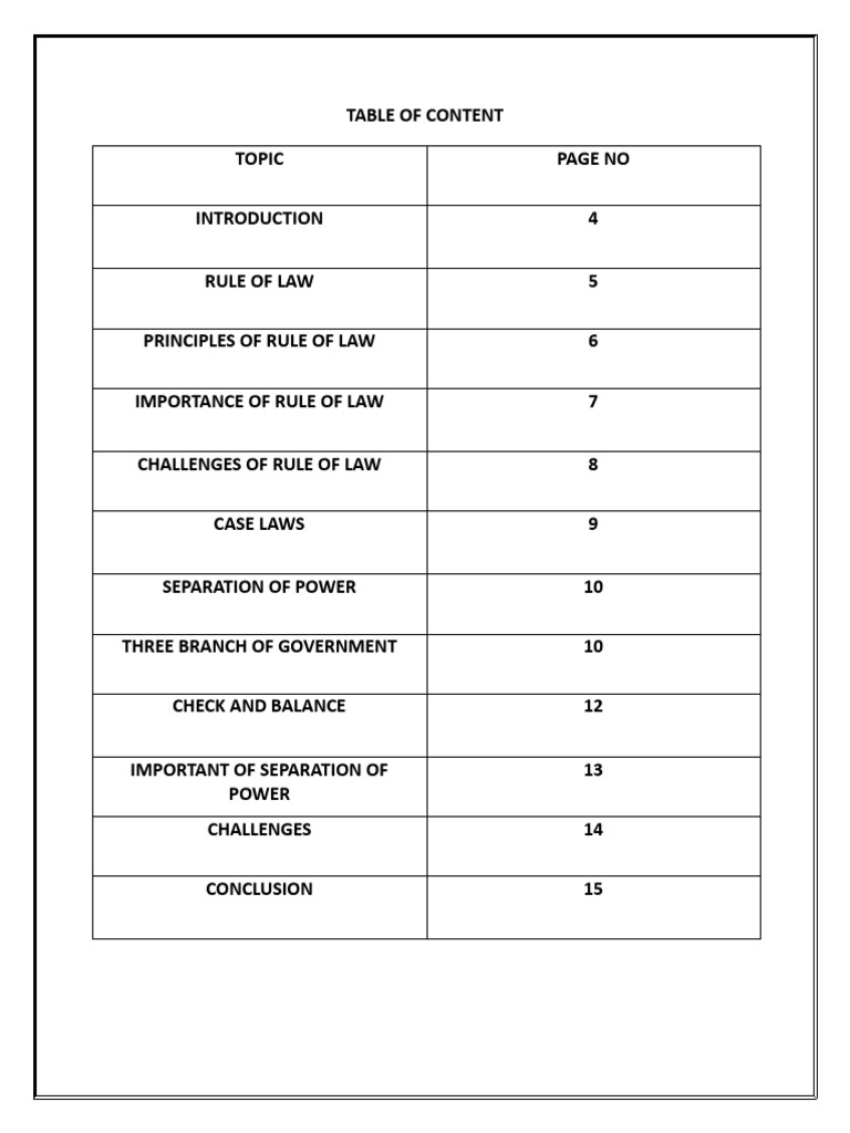 Rule of Law and Separation of Powers | PDF | Rule Of Law | Separation ...