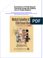 Download pdf Medical Evaluation Of Child Sexual Abuse A Practical Guide 4Th Edition Martin A Finkel Editor ebook full chapter 