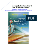 Download pdf Medical Language Instant Translator 6 Ed Edition Davi Ellen Chabner ebook full chapter 