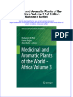 Textbook Medicinal and Aromatic Plants of The World Africa Volume 3 1St Edition Mohamed Neffati Ebook All Chapter PDF