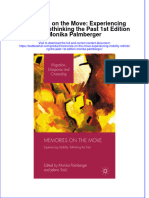 Download textbook Memories On The Move Experiencing Mobility Rethinking The Past 1St Edition Monika Palmberger ebook all chapter pdf 