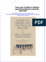 Download textbook Medieval Dress And Textiles In Britain A Multilingual Sourclouise M Sylvester ebook all chapter pdf 