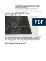 Dalam Dunia Geoteknik Pemasangan Geotektile