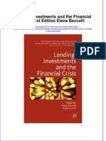 Download textbook Lending Investments And The Financial Crisis 1St Edition Elena Beccalli ebook all chapter pdf 