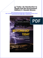 Textbook Meteorology Today An Introduction To Weather Climate and The Environment Twelfth Edition C Donald Ahrens Ebook All Chapter PDF