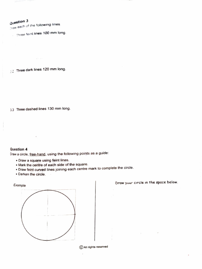 Free-Hand Drawing Instructions | PDF
