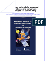 Textbook Mesoporous Materials For Advanced Energy Storage and Conversion Technologies 1St Edition Jiang Ebook All Chapter PDF