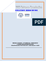 Information Brochure: Indian Council of Medical Research