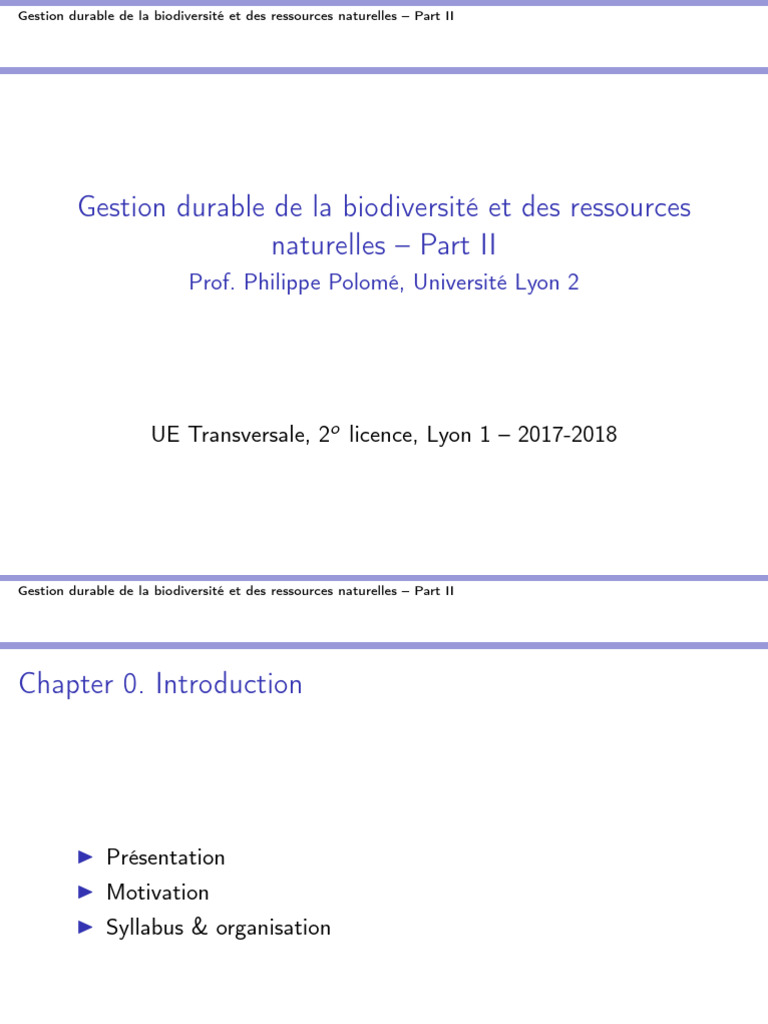 Gestion durable des ressources naturelles | PDF | Développement durable ...