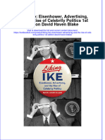 Download textbook Liking Ike Eisenhower Advertising And The Rise Of Celebrity Politics 1St Edition David Haven Blake ebook all chapter pdf 