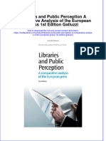 Textbook Libraries and Public Perception A Comparative Analysis of The European Press 1St Edition Galluzzi Ebook All Chapter PDF